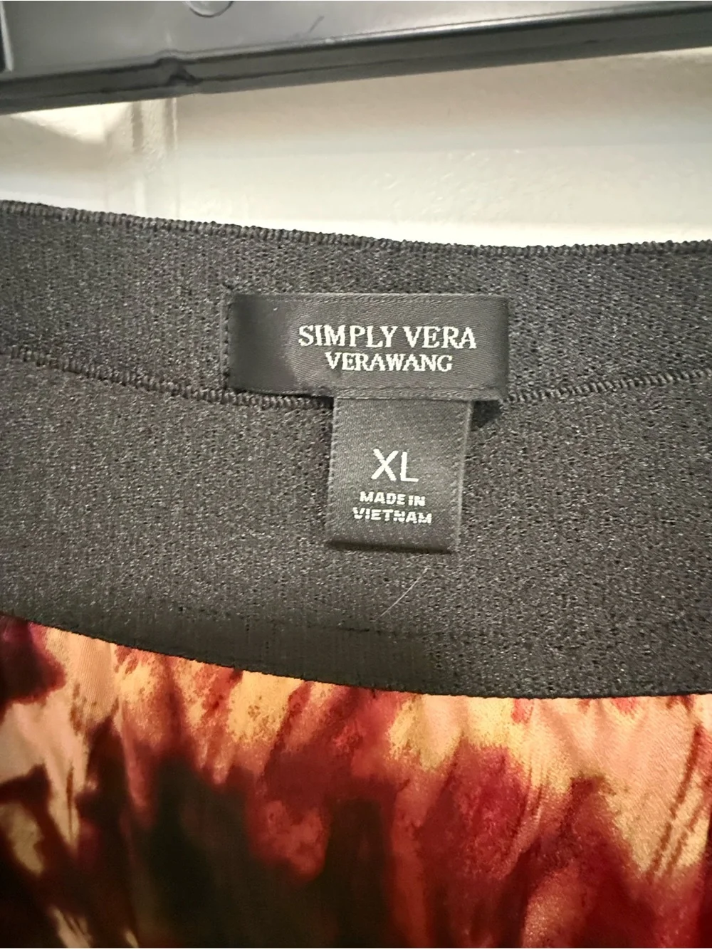 Simply Vera Vera Wang Skirt XL Abstract Print Midi New With Tag - XL